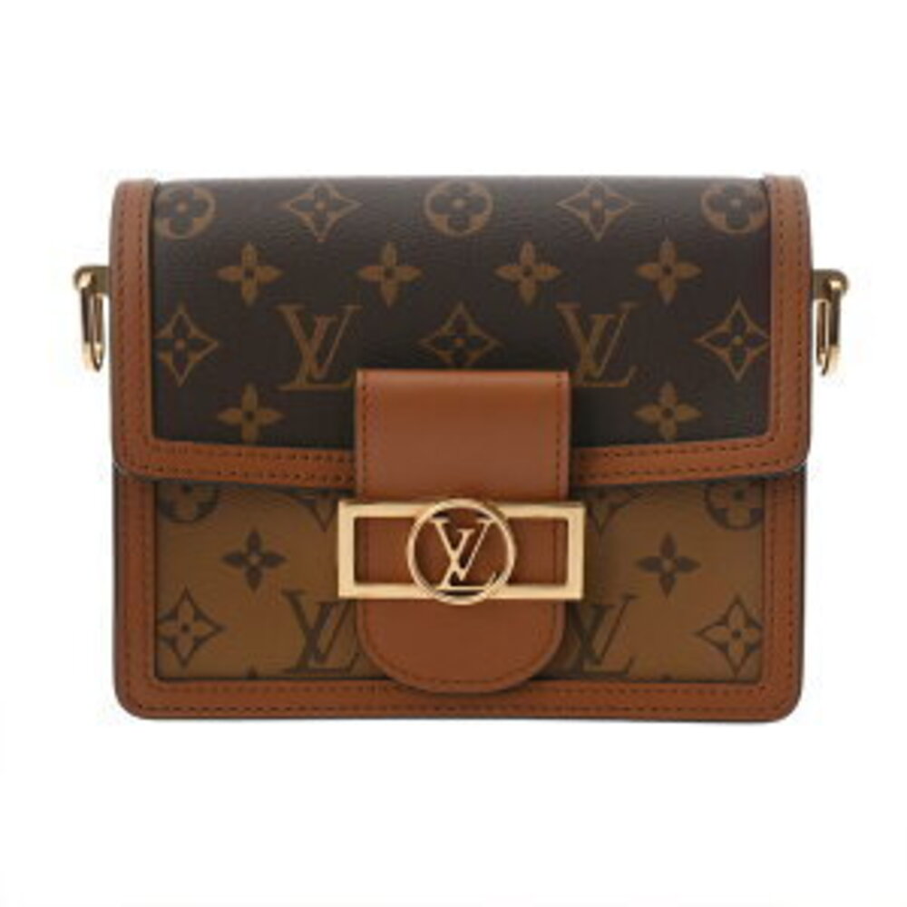 Louis Vuitton Monogram Reverse Dauphine Brown Canvas Shoulder Bag